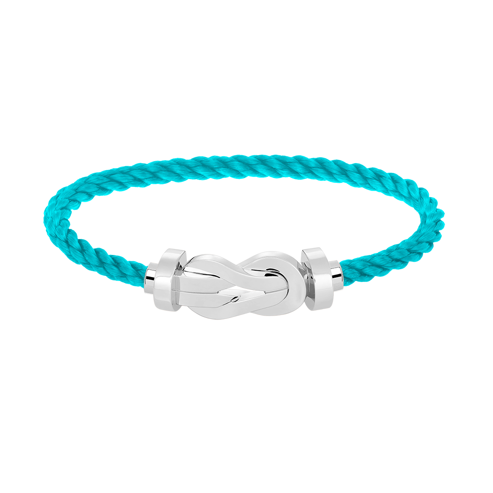 TimiCHANCE LARGE 8 FIGURE BUCKLE NO DIAMOND BRACELET SILVER