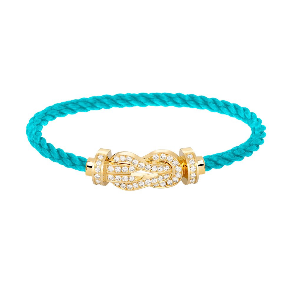 TimiCHANCE LARGE 8 FIGURE BUCKLE FULLDIAMOND BRACELET GOLD