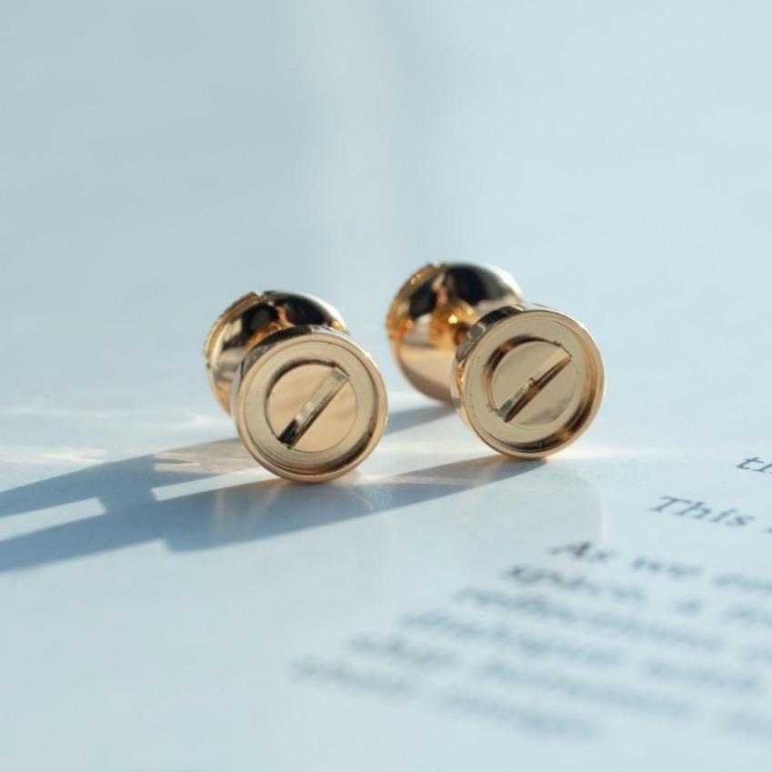 TimiLOVE EARRINGS PINK GOLD 10MM