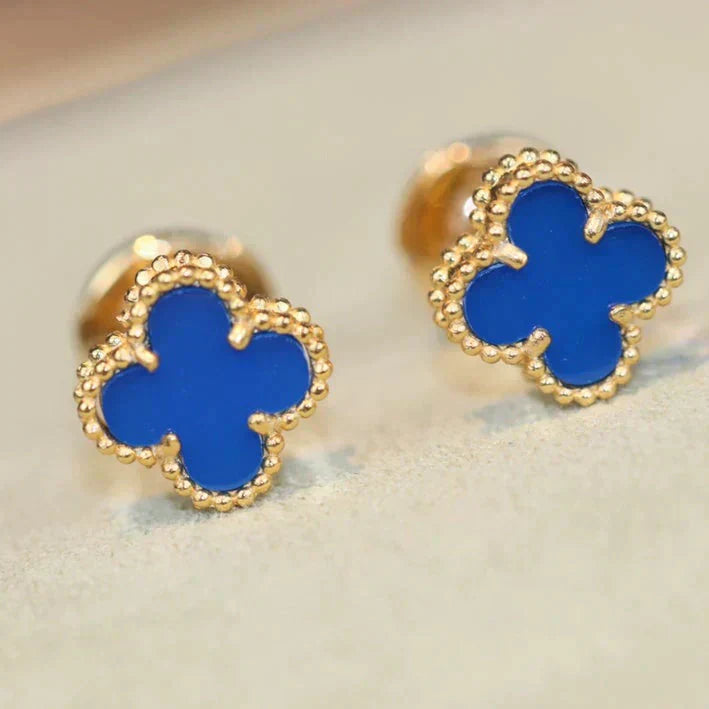 TimiCLOVER MINI 9.5MM TURQUOISE EARRINGS