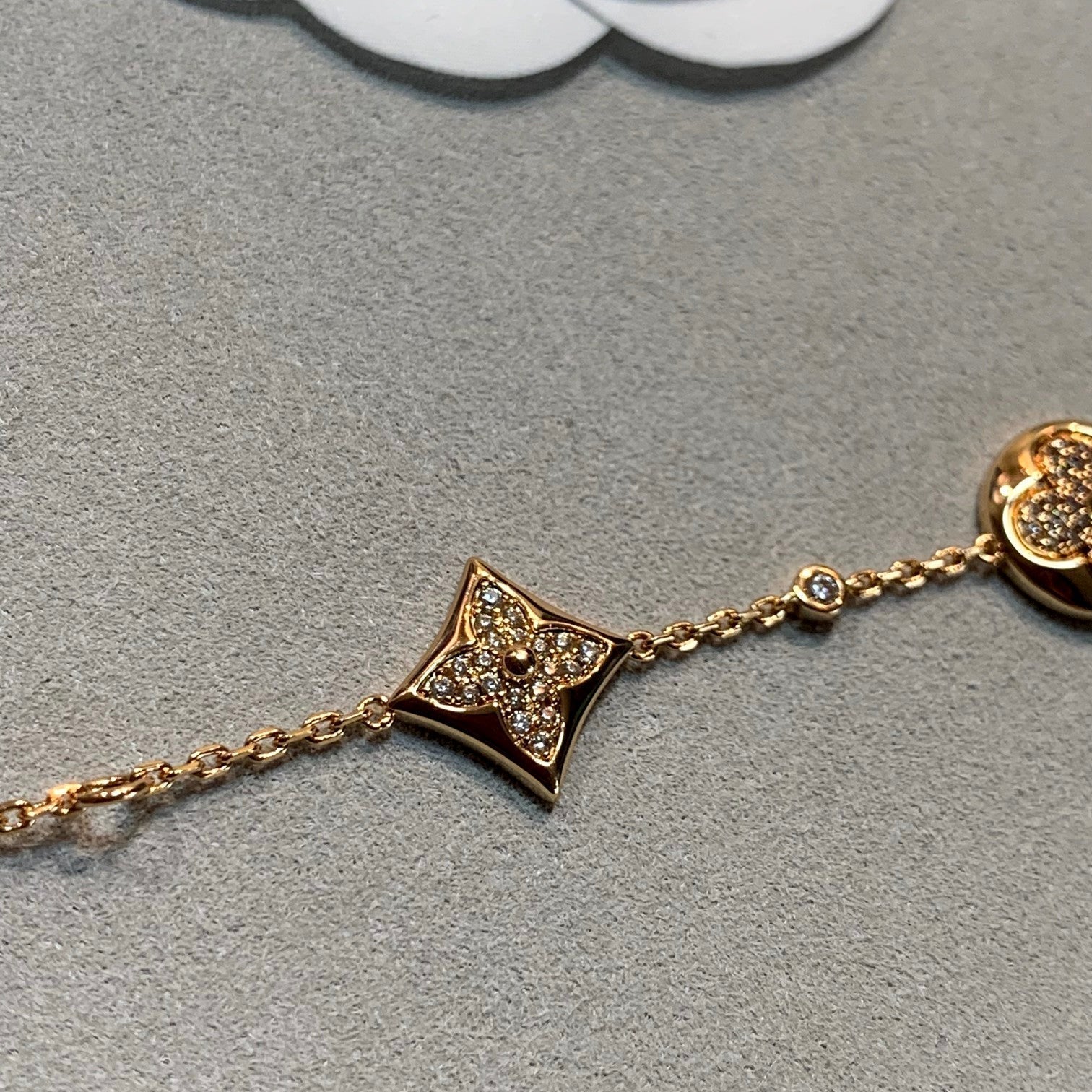TimiSTAR AND SUN 4 MOTIFS GOLD DIAMONDS BRACELET