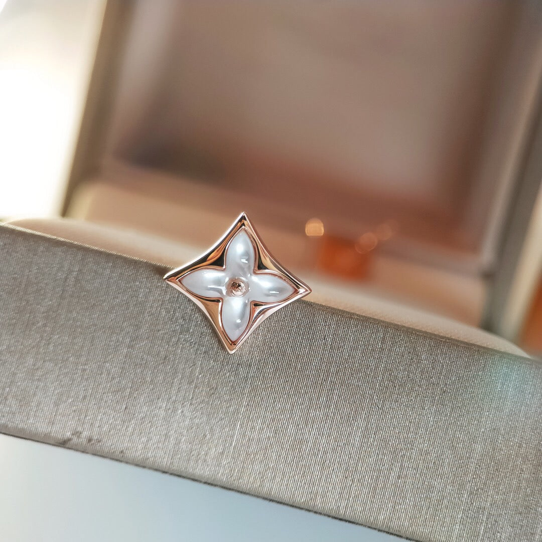 TimiSTAR MOP PINK GOLD EARRINGS