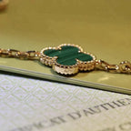 [Timi]New  CLOVER 5 MOTIF MALACHITE BRACELET COLLECTION