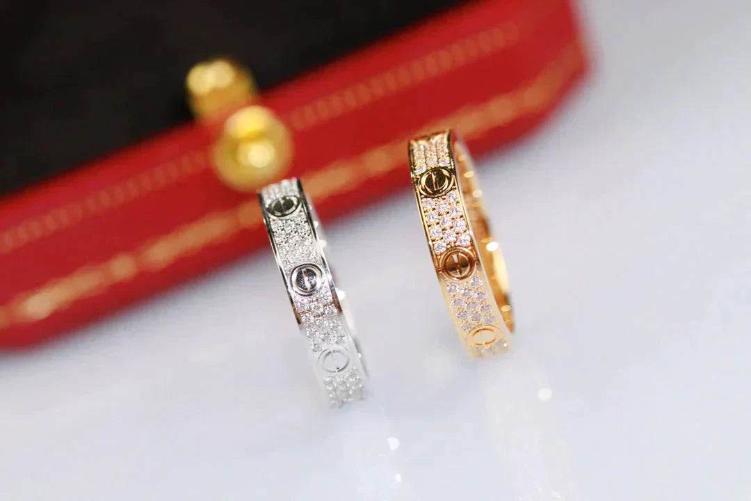 TimiLOVE RING 3.6MM DIAMOND PAVED