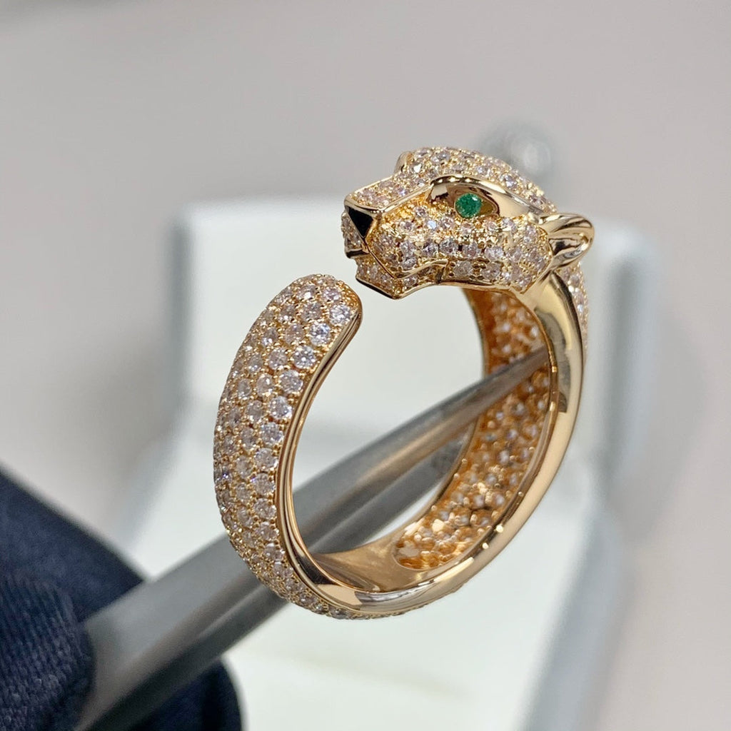TimiPANTHERE PINK GOLD DIAMOND RING