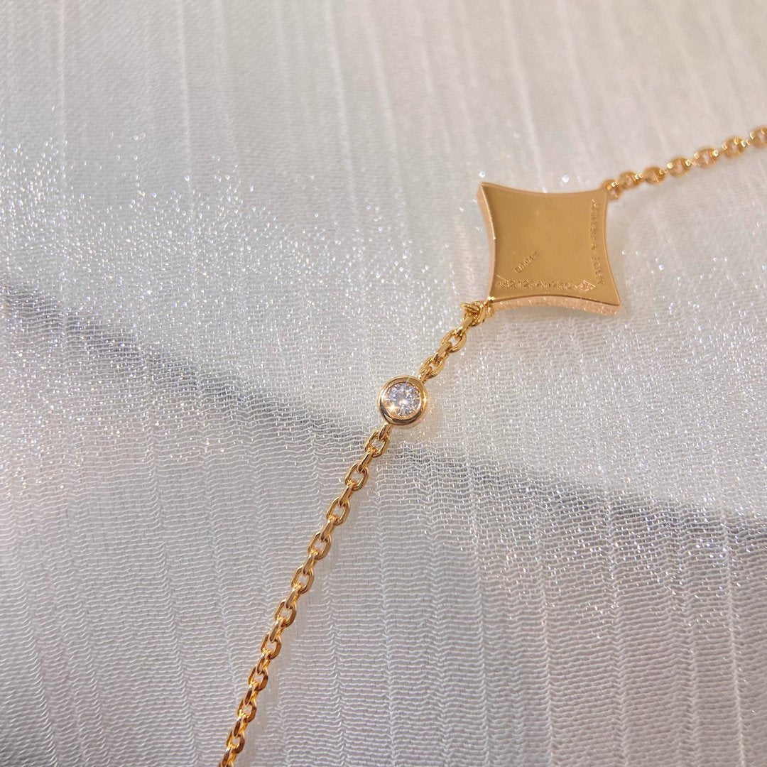 TimiCOLOR STAR PINK GOLD DIAMOND BRACELET