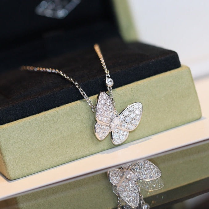 TimiBUTTERFLY DIAMOND NECKLACE