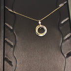 TimiTRINITY SILVER GOLD PINK GOLD NECKLACE