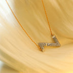 TimiVOLT SILVER DIAMOND PEDANT NECKLACE