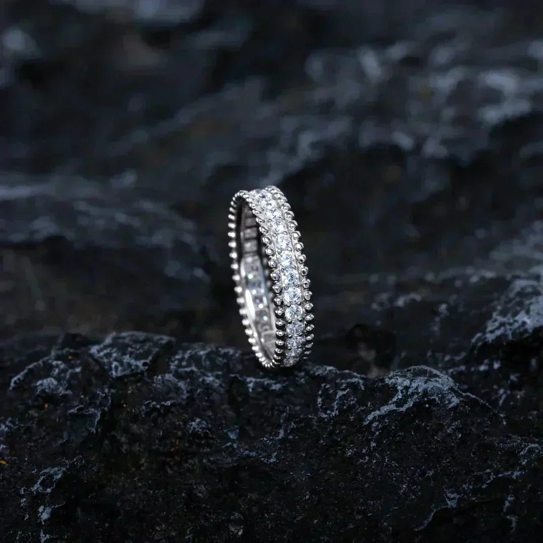 TimiPERLEE DIAMOND SILVER RING
