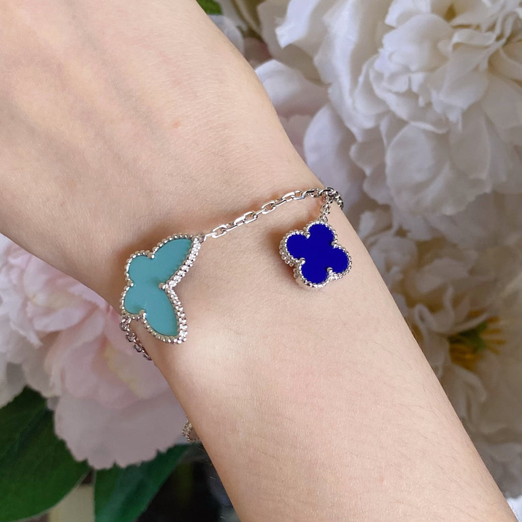 ¡®Timi¡¯LUCKY SPRING SILVER BRACELET 4 MOTIF