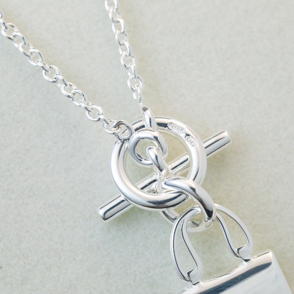 TimiPOP H PEDANT SILVER NECKLACE