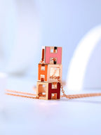 TimiH CAGE PINK GOLD NECKLACE