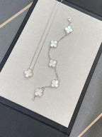 [Timi]New CLOVER WHITE PEARL MOP 5 MOTIF BRACELET COLLECTION