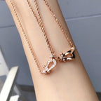 TimiFORCE 10 PINK GOLD DIAMOND NECKLACE