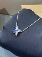 TimiLIENS DIAMOND SILVER NECKLACE