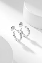 TimiBEE LOVE DIAMOND HOOP EARRINGS
