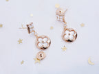 TimiSTAR AND SUN PINK GOLD MOP DROP EARRINGS