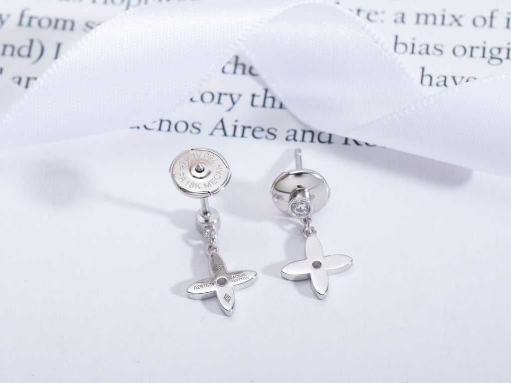 TimiVIDYLLE SILVER DIAMOND MINI DROP EARRINGS