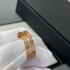 TimiLOVE DIAMOND PINK GOLD HOOP EARRINGS