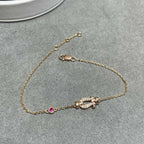 TimiFORCE 10 DIAMOND CHAIN LINK PINK GOLD BRACELET