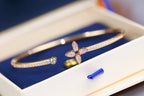 TimiIDYLLE PINK GOLD OPEN BRACELET DIAMOND PAVED