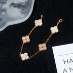 [Timi]New CLOVER WHITE PEARL MOP 5 MOTIF BRACELET COLLECTION