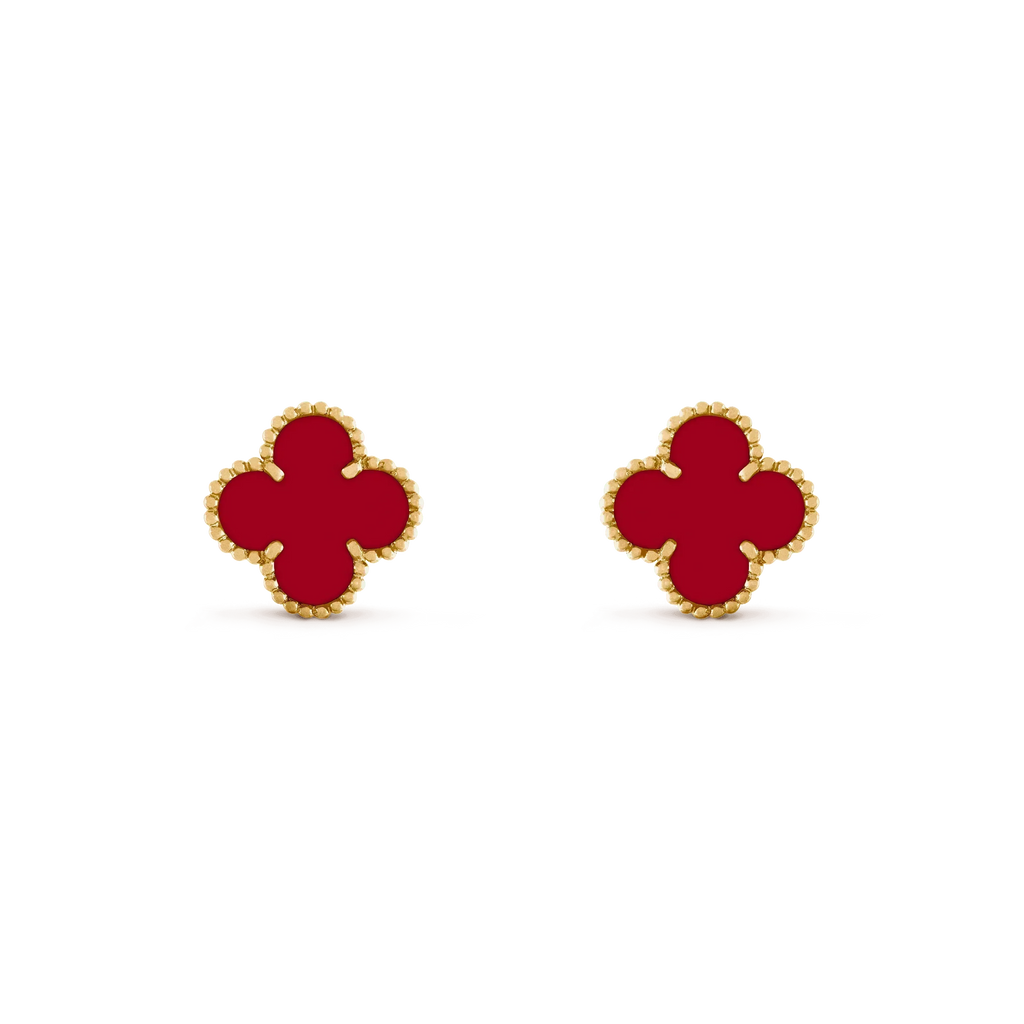 TimiCLOVER MEDIUM 1 MOTIFS CARNELIAN  EARRINGS
