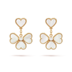 TimiCLOVER SWEET WHITE MOP EARRINGS
