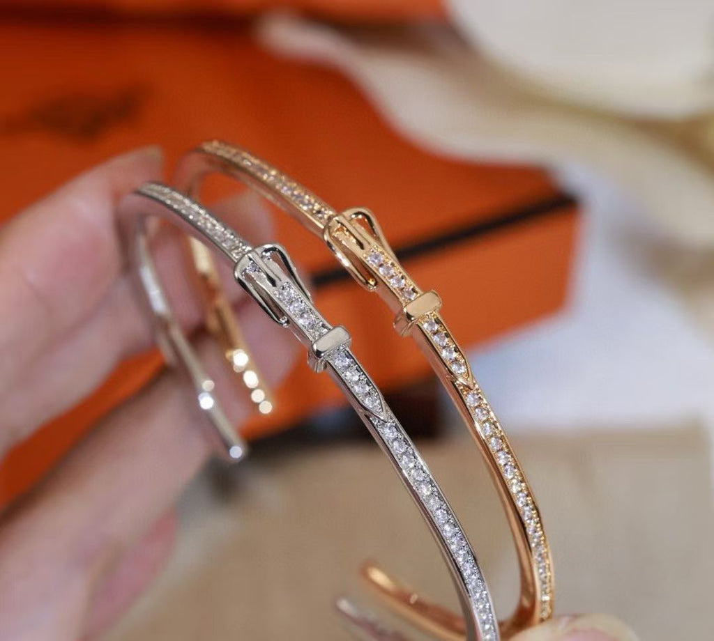 [Timi]DIAMOND-ENCRUSTED BRACELET THREE COLORS