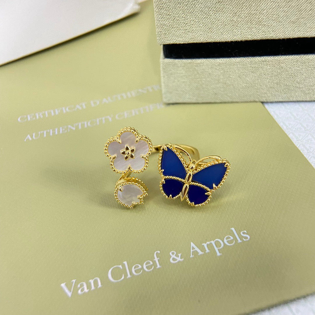 [Timi] 2026 NEW MODEL SPRING LUCKY 3 MOTIF GOLD RING