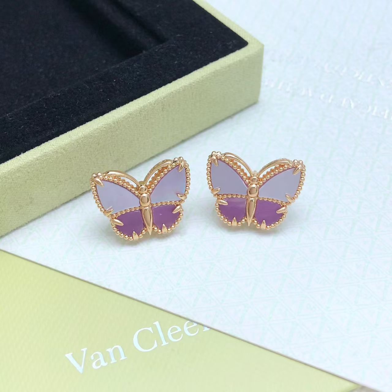 [Timi] 26 NEW CLOVER LUCKY LIGHT PURPLE SET