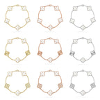 [Timi]New CLOVER WHITE PEARL MOP 5 MOTIF BRACELET COLLECTION