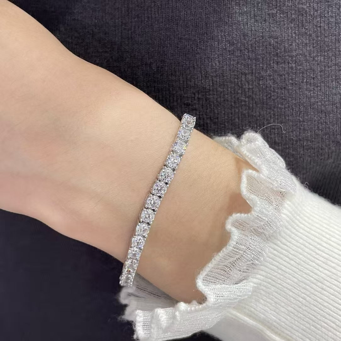 [Timi]TENNIS BRACELET WITH FULL DIAMOND SETTING
