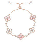 TimiCLOVER 5 MOTIF PINK BLUE RED WHITE BRACELET