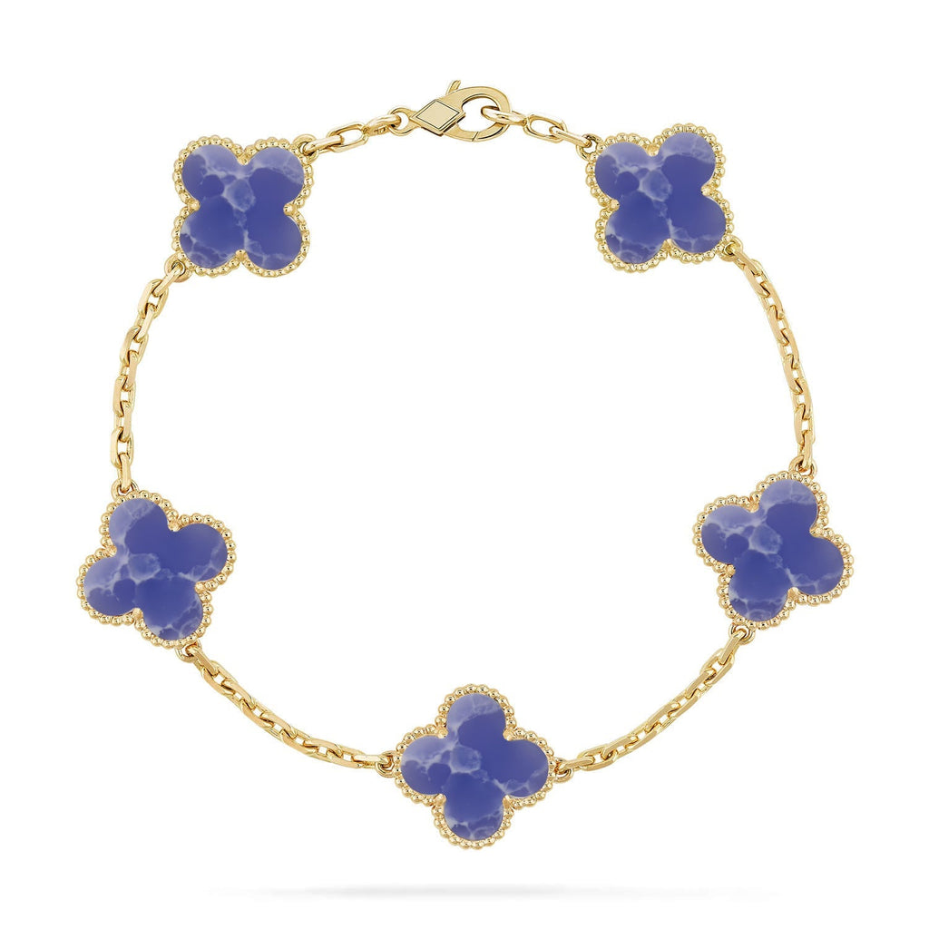 [Timi]New CLOVER 5 MOTIF BLUE VEINS BRACELET COLLECTION