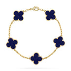 [Timi]New CLOVER 5 MOTIF LAPIS LAZULI BRACELET COLLECTION