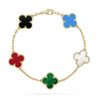[Timi]New CLOVER 5 MOTIFS MULTICOLOR BRACELET