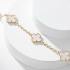 TimiCLOVER 10 MOTIFS WHITE MOTHER OF PEARL NECKLACE