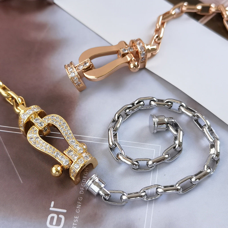TimiFORCE LARGE HORSESHOE CLASP  METAL BRACELET