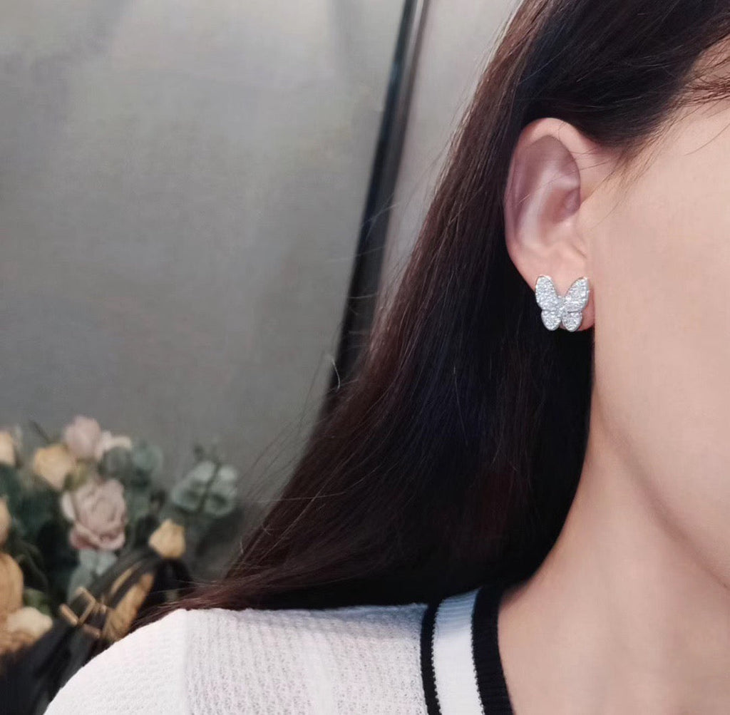 TimiBUTTERFLY ALL DIAMOND EARRINGS