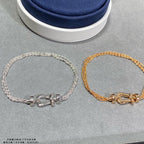 TimiFORCE SMALL HORSESHOE  DIAMOND CHAIN ROPE BRACELET