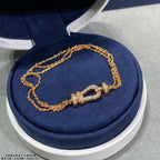 TimiFORCE SMALL HORSESHOE  DIAMOND CHAIN ROPE BRACELET
