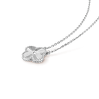 TimiCLOVER 15MM LASER NECKLACE SILVER