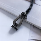 TimiFORCE LARGE SERIES HORSESHOE BLACK SAMURAI BRACELET