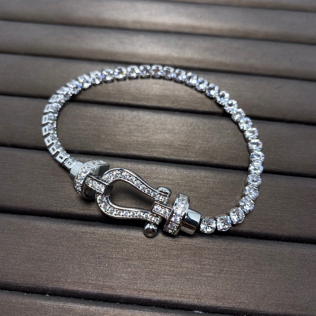 TimiFORCE  LARGE HORSESHOE FULL DIAMOND TENNIS BRACELET