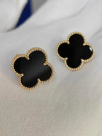[Timi] CLOVER 20MM BLACK MOP EARRINGS