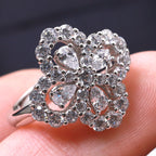 TimiLOOP RING FULL MOTIF DIAMOND 16MM SILVE