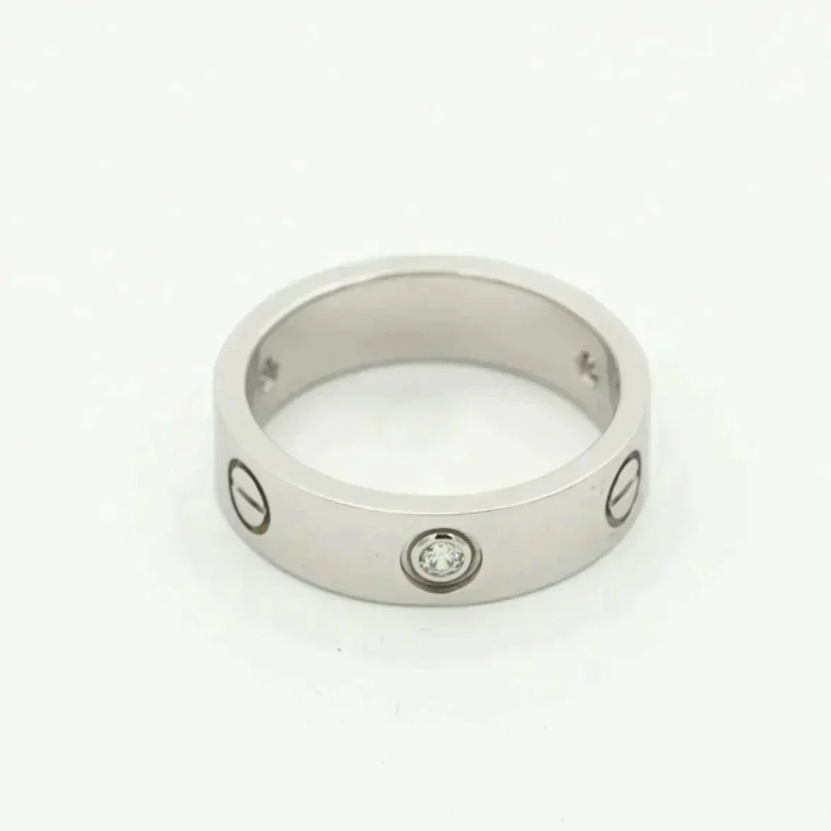 TimiLOVE RING 5.5MM 3 DIAMONDS SILVER