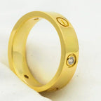 TimiLOVE RING 5.5MM 3 DIAMONDS GOLD